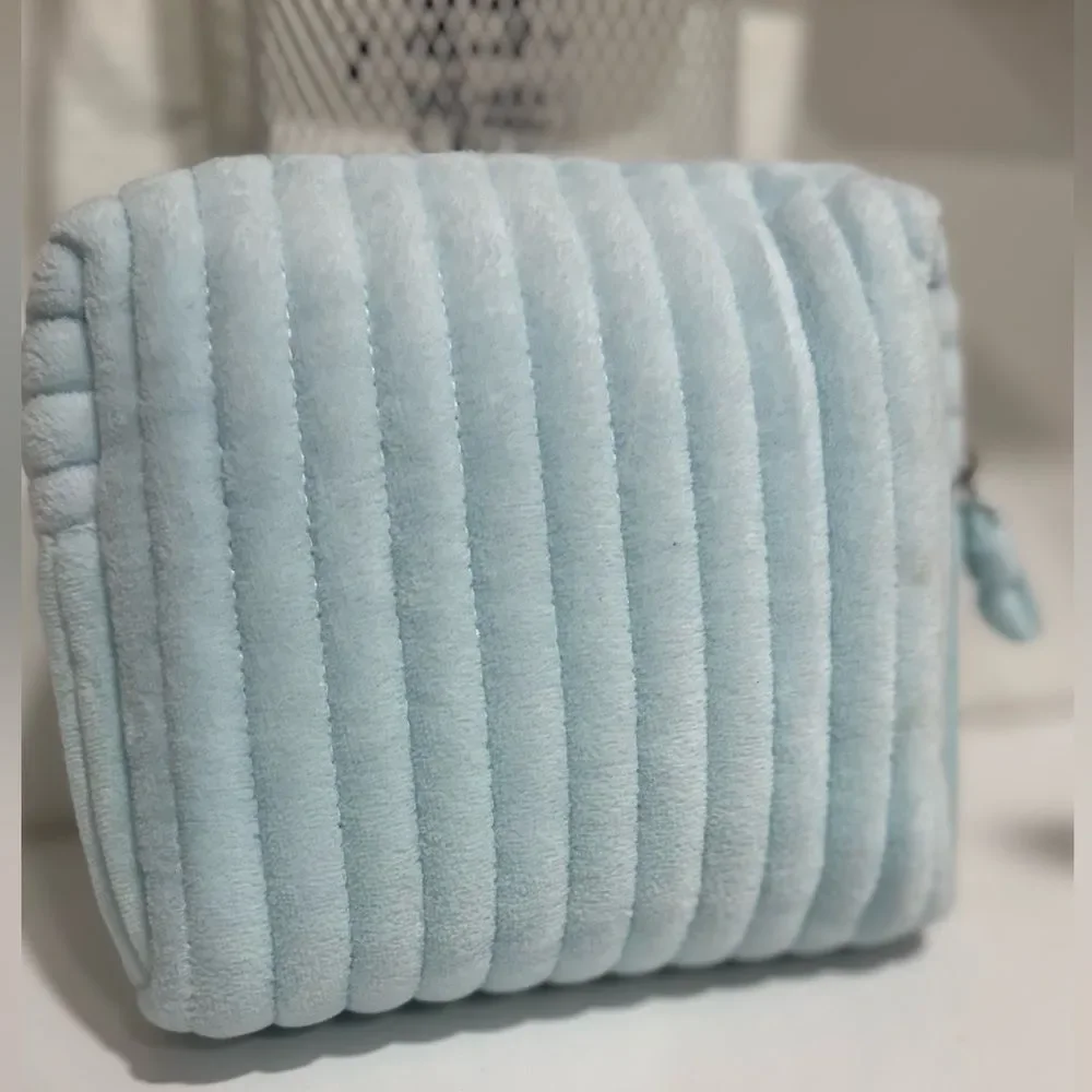 Philosophy Fuzzy Soft Zippered Makeup bag  NWOT